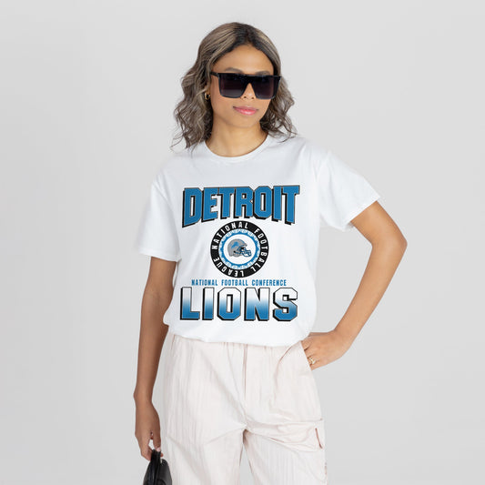 DETROIT LIONS ALL-TIME CLASSIC SHORT SLEEVE FLOWY TEE