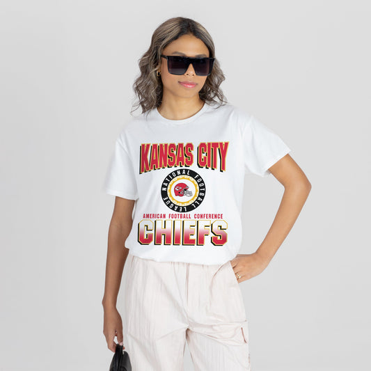 KANSAS CITY CHIEFS ALL-TIME CLASSIC SHORT SLEEVE FLOWY TEE