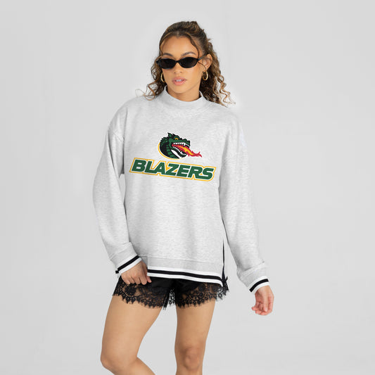 ALABAMA AT BIRMINGHAM BLAZERS RALLY POINT CONTRAST MOCKNECK PULLOVER